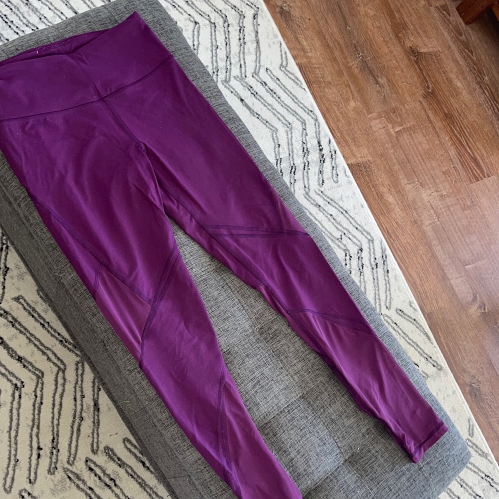 Purple Mesh-Panel VSX Leggings